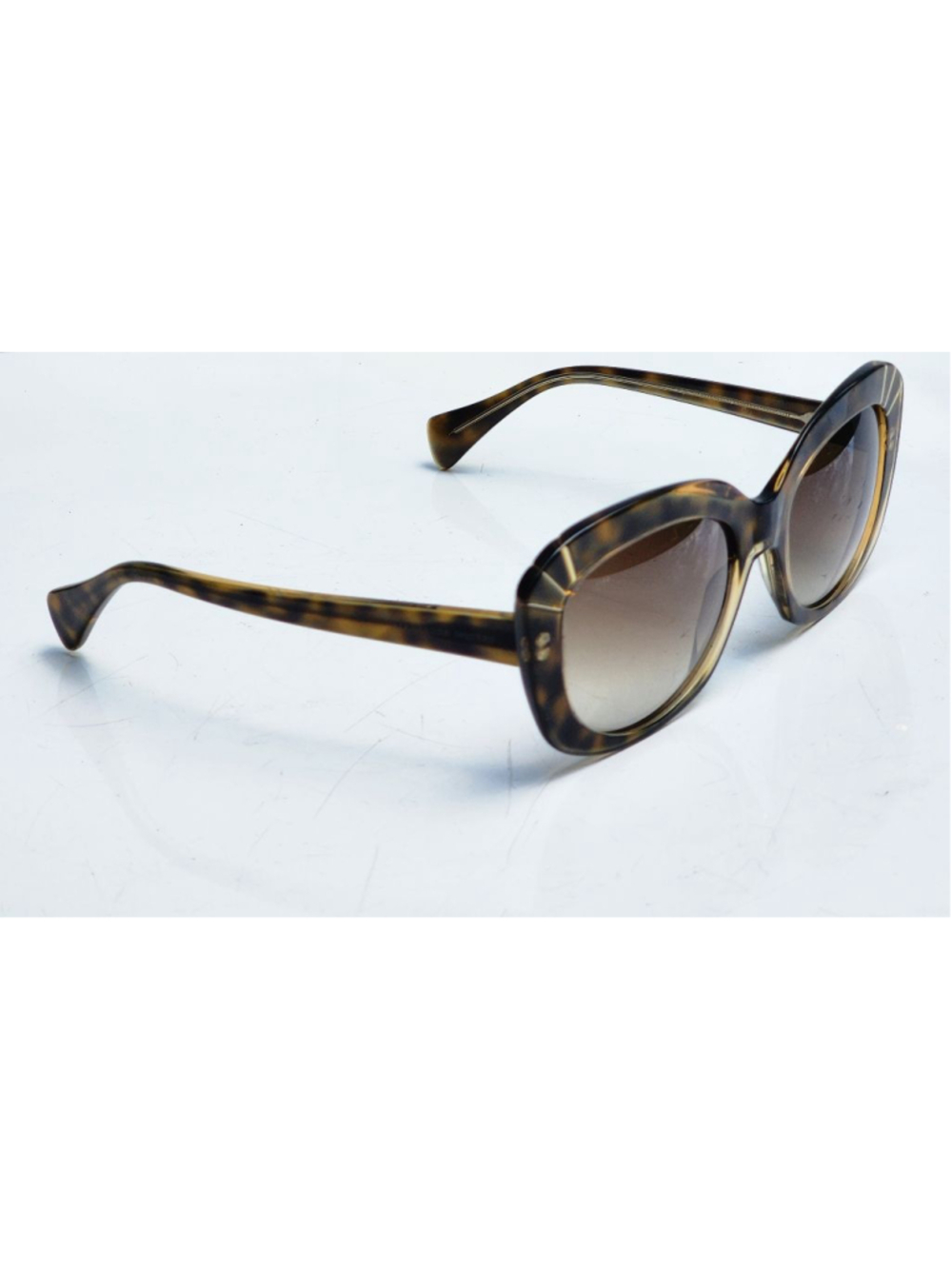 Alexander McQueen Tortoiseshell Gradient Cat‎ Eye Sunglasses Brown #30
